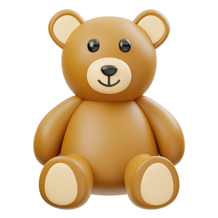 Brinquedo de ursinho de pelúcia  3D Icon