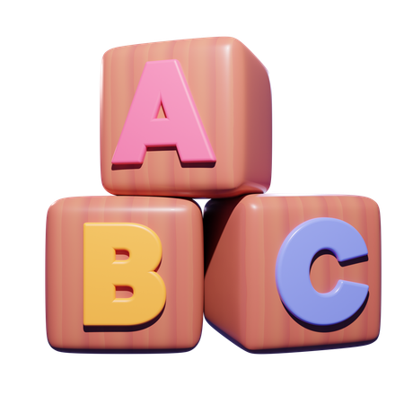 Brinquedos do alfabeto  3D Icon