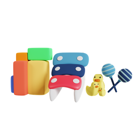 Brinquedos para bebês  3D Icon