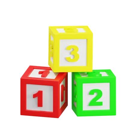 Brinquedos de blocos educativos  3D Icon