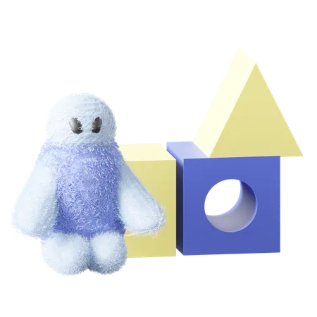 Brinquedos de cubo para crianças  3D Icon