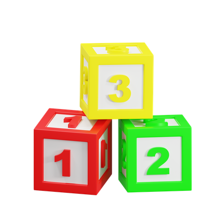 Brinquedos de blocos educativos  3D Icon