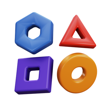 Brinquedos de forma  3D Icon