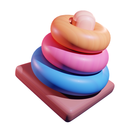 Brinquedos de pirâmide  3D Icon