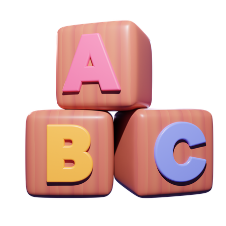 Brinquedos do alfabeto  3D Icon