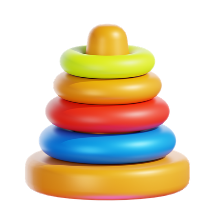BRINQUEDOS PIRÂMIDE COLORIDO  3D Icon