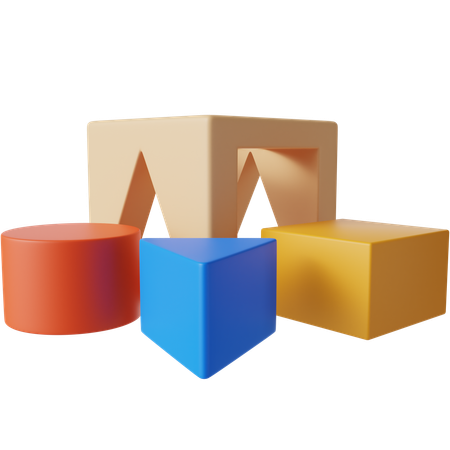 Brinquedos de quebra-cabeça  3D Icon