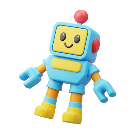 Brinquedos robôs chibi  3D Icon
