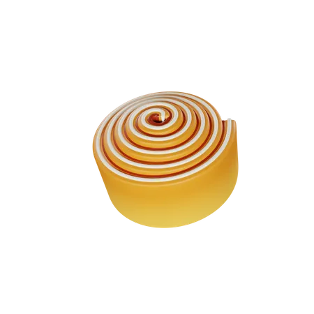 Brioche à la cannelle  3D Icon