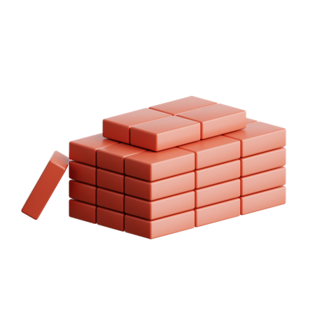Briques  3D Icon
