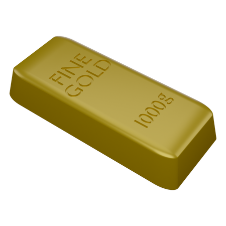 Briques d'or  3D Icon