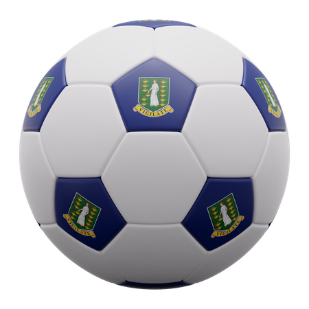British Virgin Islands Ball 3D Icon