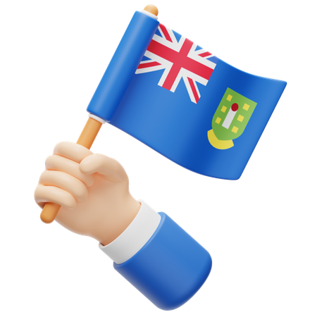 British Virgin Islands Flag  3D Icon