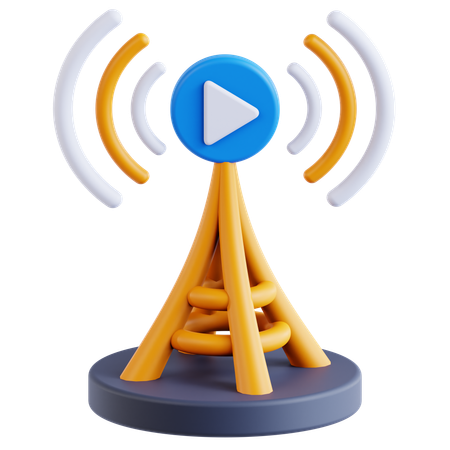 Broadcast  3D Icon