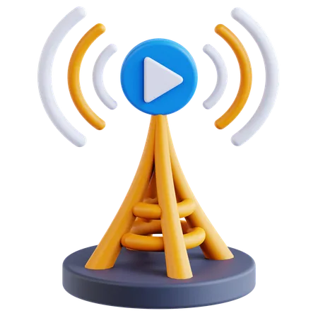 Broadcast  3D Icon