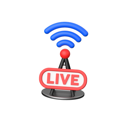 Broadcast  3D Icon