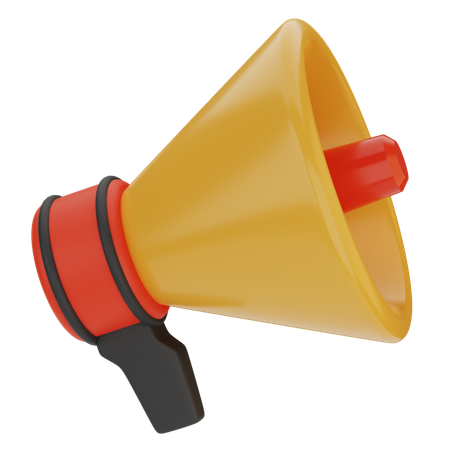 Broadcast Marketing Loudspeaker for Online Promotion  3D Icon