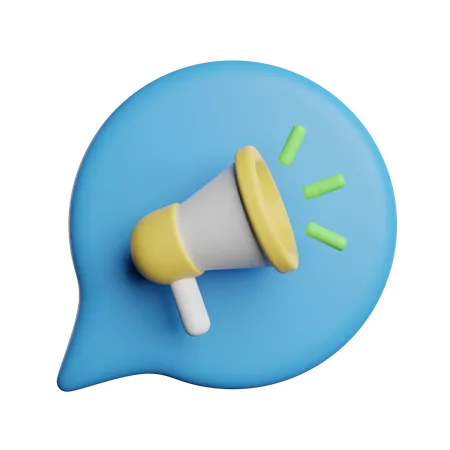 Broadcast Message  3D Icon