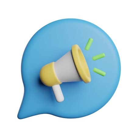 Broadcast Message  3D Icon