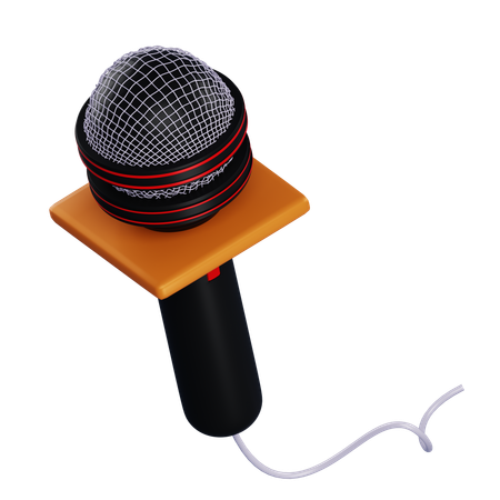 Broadcast Microphone  3D Icon