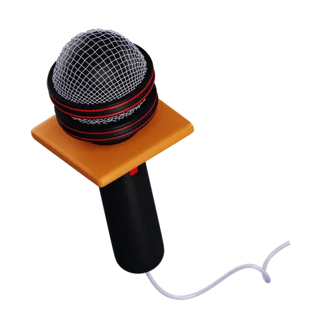 Broadcast Microphone  3D Icon