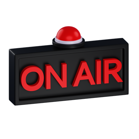 Broadcast On Air  3D Icon
