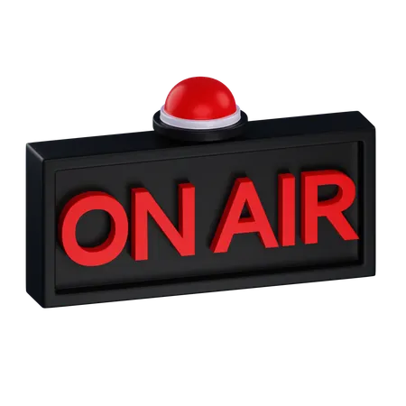 Broadcast On Air  3D Icon