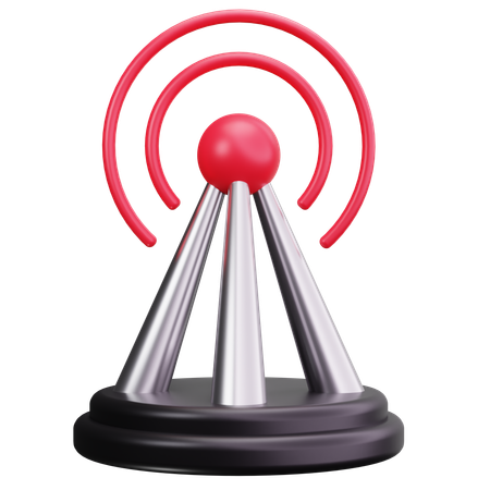 Broadcast Tower  3D Icon