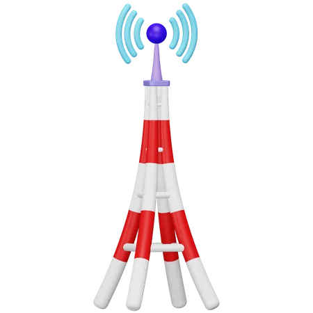 Broadcast Tower 3D Icon