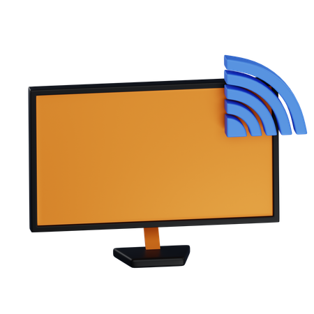 Broadcast TV  3D Icon