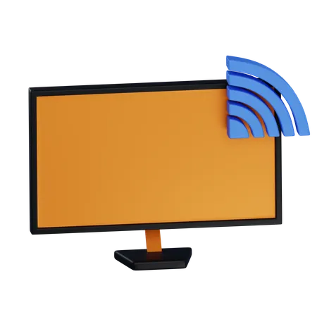 Broadcast TV  3D Icon
