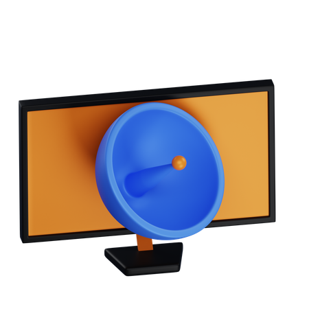 Broadcast TV Satelite  3D Icon
