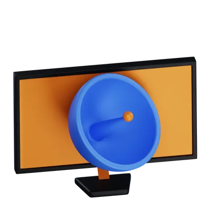 Broadcast TV Satelite  3D Icon