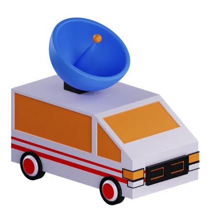 Broadcast Van  3D Icon