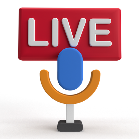 Broadcasting  3D Icon