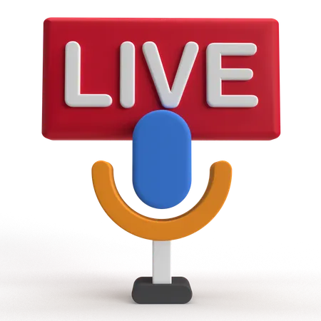 Broadcasting  3D Icon