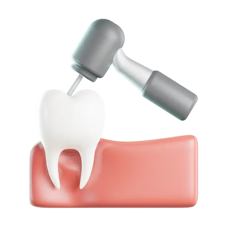 Broca de dente  3D Icon