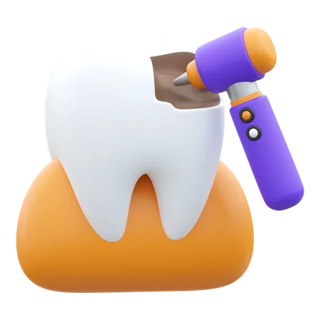 Broca de dente  3D Icon