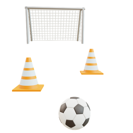 Treino de futebol  3D Icon
