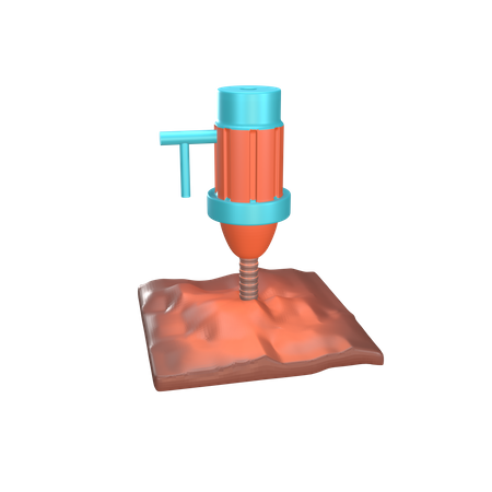 Broca de solo  3D Icon