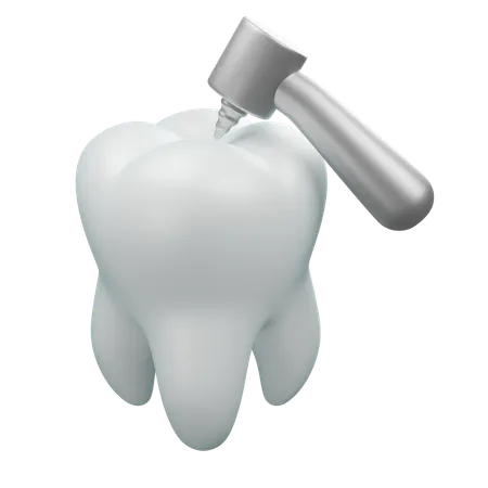 Broca de dentes  3D Icon