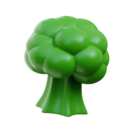 Broccoli Vegetable 3 D 3D Icon