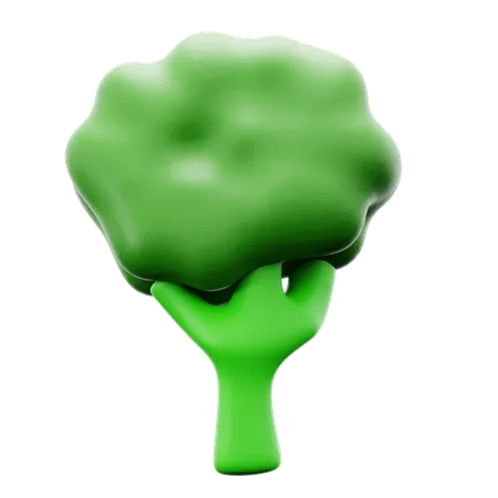 Fresh Broccoli Vegetable Organic Health Food 3 D Icon Illustration Render Design 3D Icon