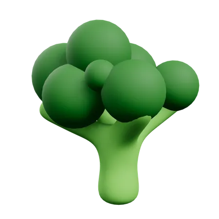 Broccoli  3D Illustration