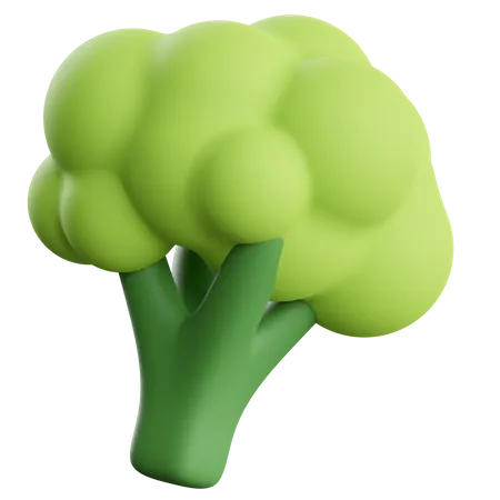 Broccoli  3D Illustration