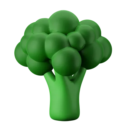 Broccoli Green Vegetable 3 D Icon Illustration 3D Icon