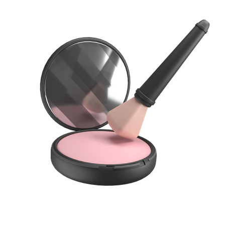 Brocha de maquillaje  3D Illustration