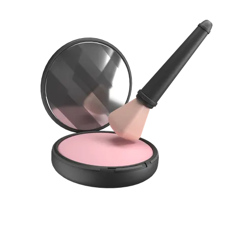 Brocha de maquillaje  3D Illustration