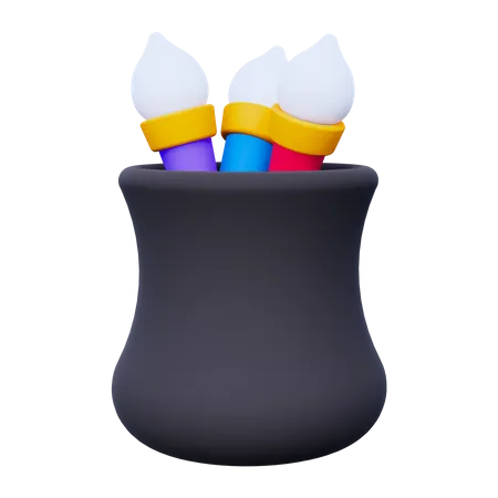 Brocha de maquillaje  3D Icon