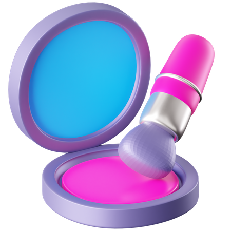 Brocha de maquillaje  3D Icon